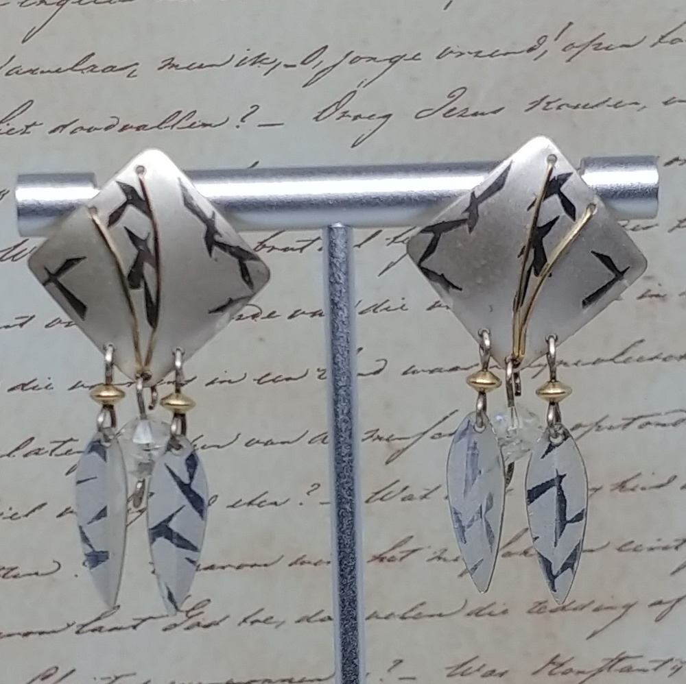 Signed Holly Yashi Earrings
